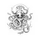 kraken tattoo design idea