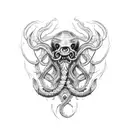 kraken tattoo design idea
