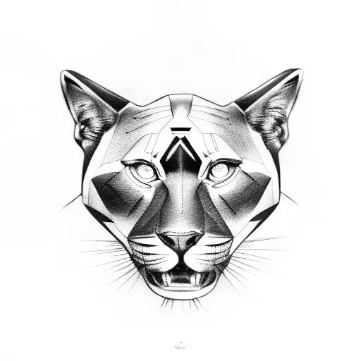 Panther tattoo design idea