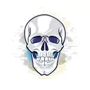 mountain gogle snowboard skull tattoo design idea