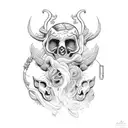 Apollo and Dionysus tattoo design idea