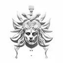 Apollo and Dionysus tattoo design idea