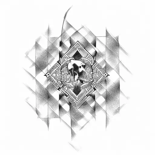 checkered flag tattoo design idea