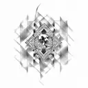 checkered flag tattoo design idea