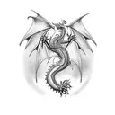 Dragon tattoo design idea