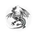 Dragon tattoo design idea