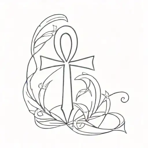 ankh tattoo design idea