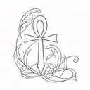 ankh tattoo design idea