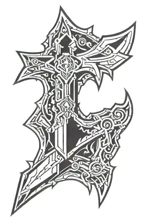 warcraft frostmourne tattoo design idea