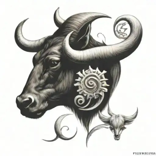 taurus gemini cancer zodiac symbol tattoo design idea