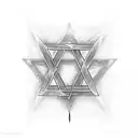 "star of David" and the date 7.10.23 tattoo design idea