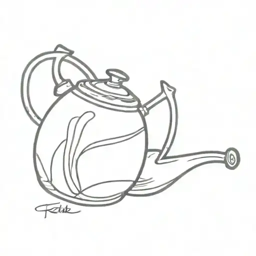 kettle and a fist going for a punch on the kettle tattoo design idea
