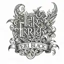 the name Erik tattoo design idea