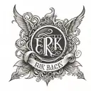 the name Erik tattoo design idea