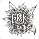 the name Erik tattoo design idea