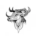 Taurus  tattoo design idea