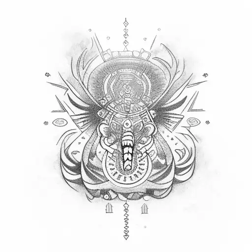 inca tattoo design idea