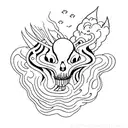 sleep paralysis tattoo design idea