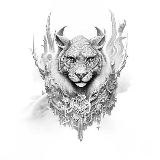 S N D R tattoo design idea