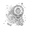 juice wrld 999 tattoo design idea