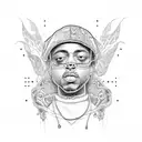 juice wrld 999 tattoo design idea