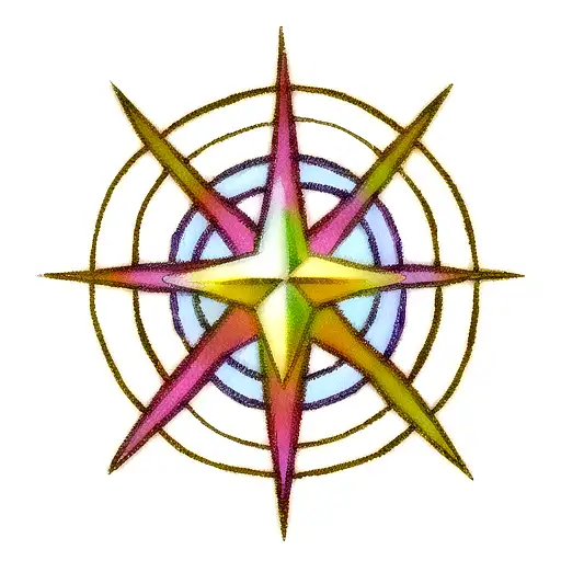 cosmic balance with 3 stars tattoo design idea