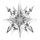 Nautical Stars tattoo design idea