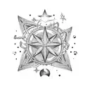 Nautical Stars tattoo design idea