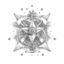 Nautical Stars tattoo design idea