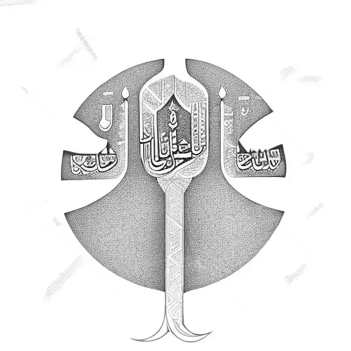 allah hamsa tattoo design idea