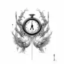 time changes everything  tattoo design idea