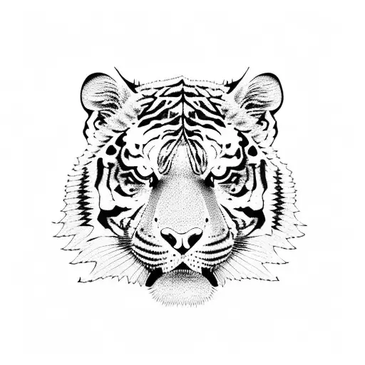 tiger and jaguar tattoo design idea
