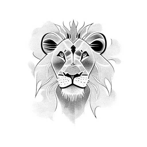 lion king tattoo design idea