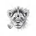 lion king tattoo design idea