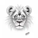 lion king tattoo design idea