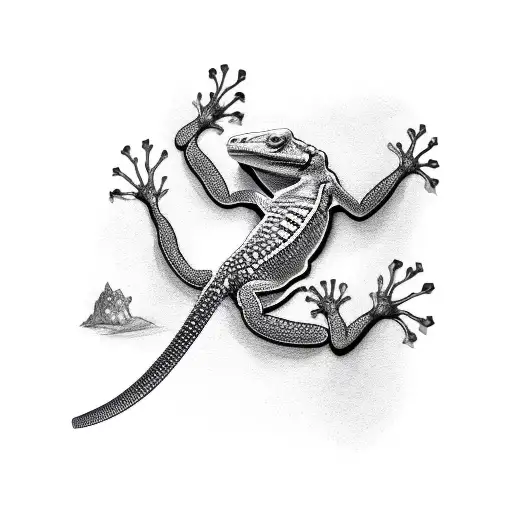 gecko tattoo design idea