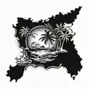 Bahamas tattoo design idea
