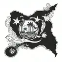 Bahamas tattoo design idea