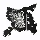 Bahamas tattoo design idea