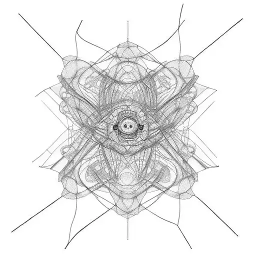 digital theatre with wires like veins tattoo design idea