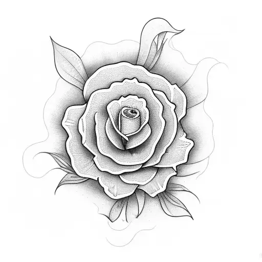 surf table flowers tattoo design idea