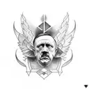 hitler tattoo design idea
