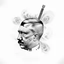 hitler tattoo design idea
