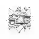 brick wall tattoo design idea