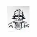 lego darth vader stencil tattoo design idea