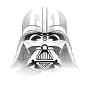 lego darth vader stencil tattoo design idea