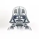 lego darth vader stencil tattoo design idea