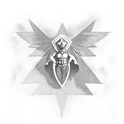 A cloud transforming into a superhero cape, symbolizing the client's transformation into a hero through their role as a father tattoo design idea