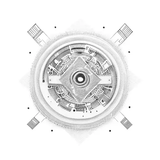 An intricate cassette tape with music notes tattoo design idea