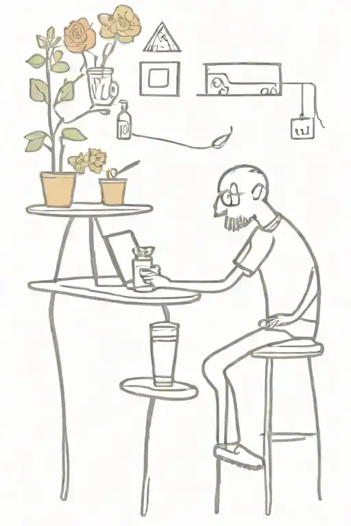 introvert bartender, animals, camoping, flowers, bycicle tattoo design idea